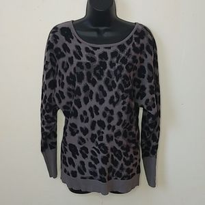 New York & Company Leopard Print Sweater